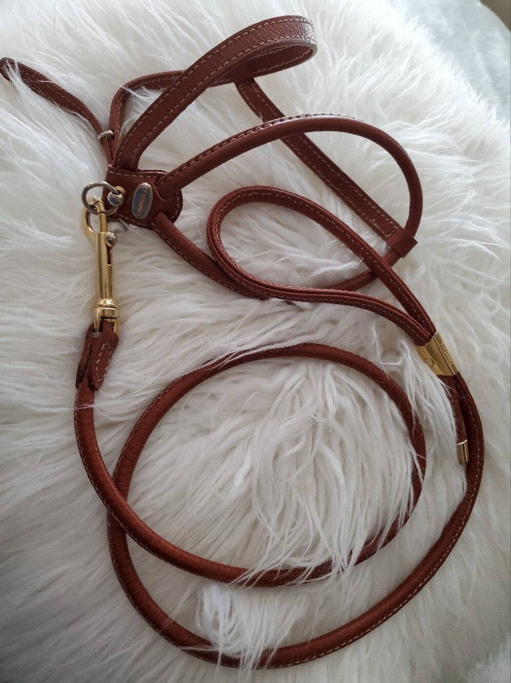 La Cinopelca Brown Italian Leather Harness & Matching Lead (Used)